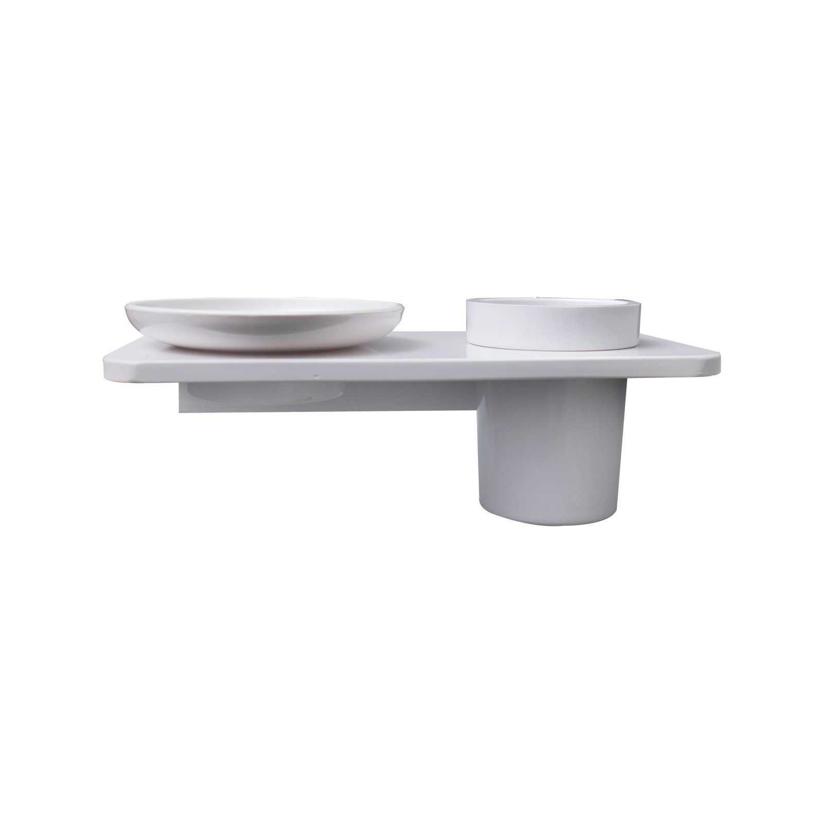 Round Soap Dish With Glass Holder - Image 2