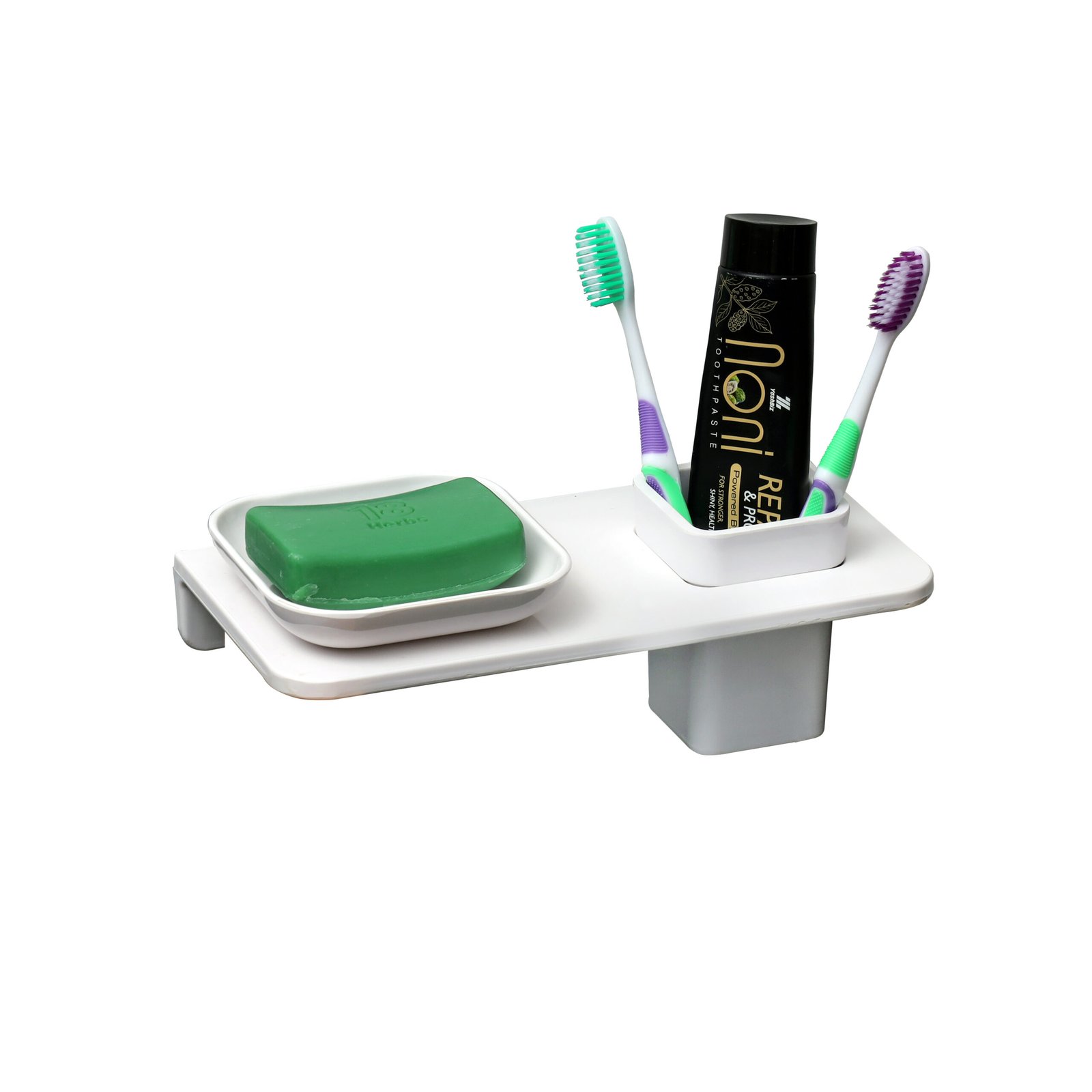 Square Shape Soap Dish With Glass Holder - Image 3