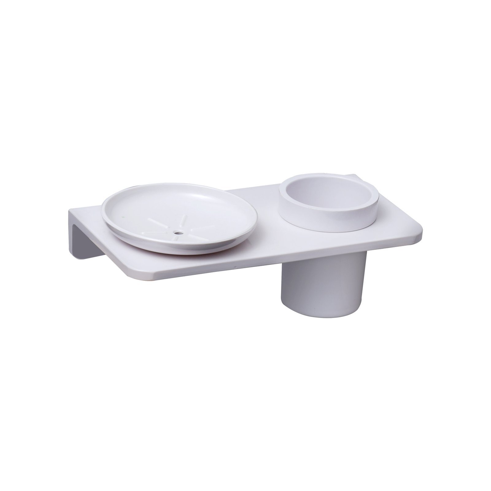 Round Soap Dish With Glass Holder - Image 3