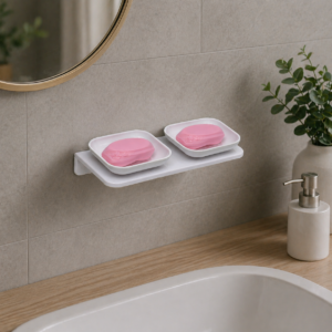 Double Square Shape Soap Dish