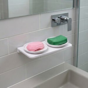 Double Round Soap Dish Holder
