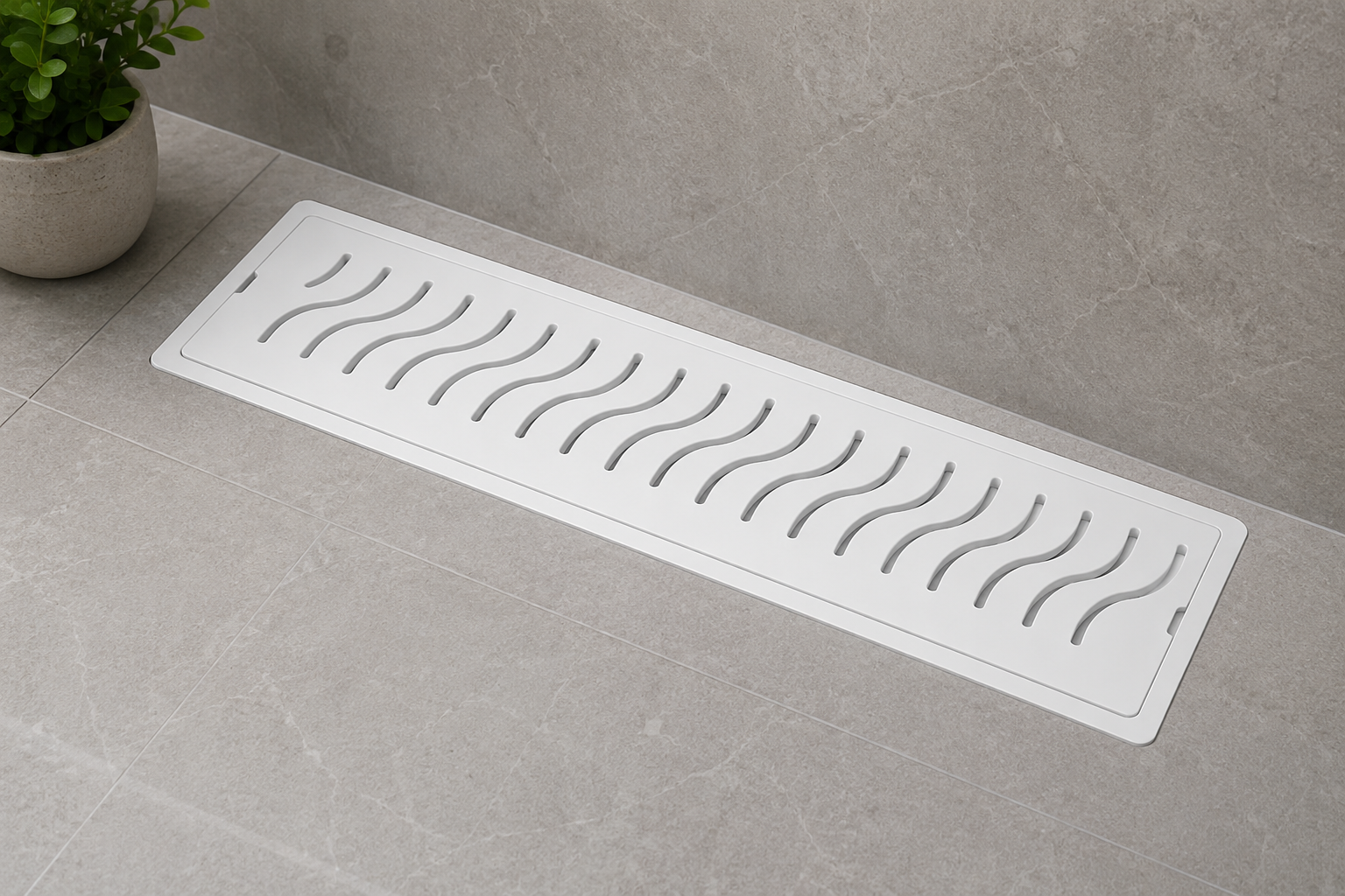 S Shape Shower Channel Drain (140 x 620 mm)