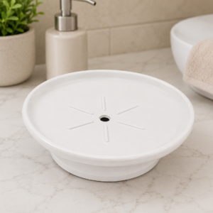Round Soap Dish With Holder