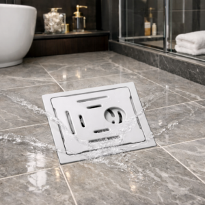 Maze Cut Square Floor Drain with Trap